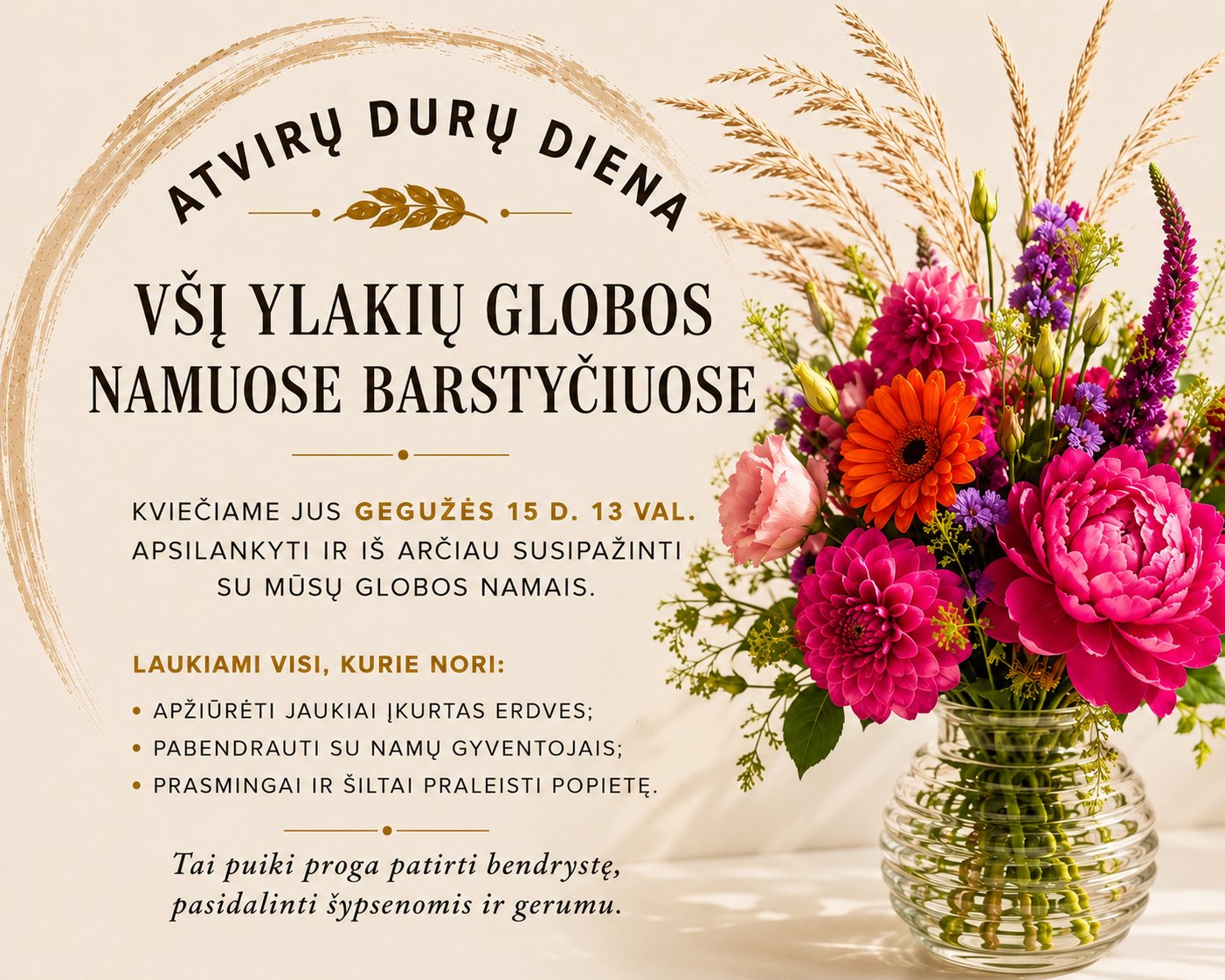 VšĮ Ylakių globos namai Barstyčiuose kviečia į Atvirų durų dieną