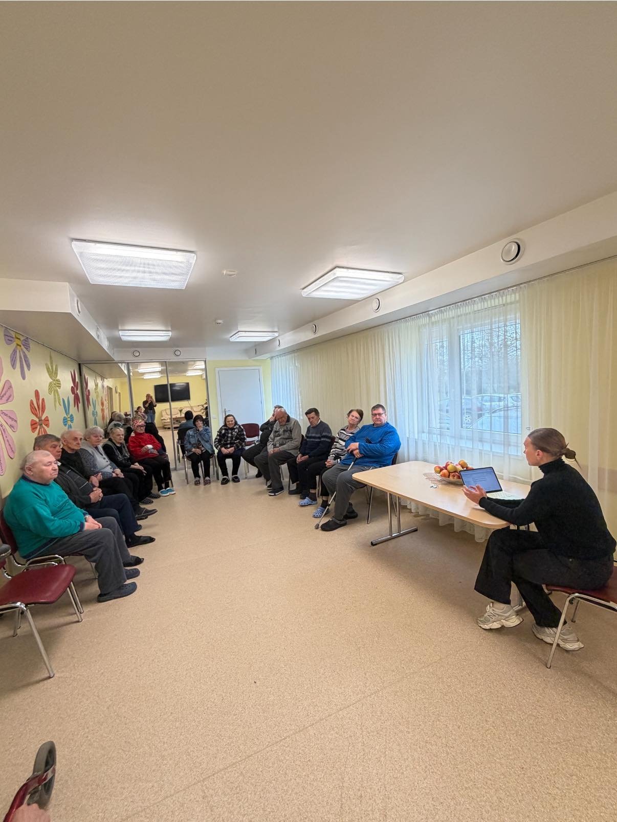 Senjorams surengta paskaita apie mitybą, sveikatą ir vandens svarbą organizmui